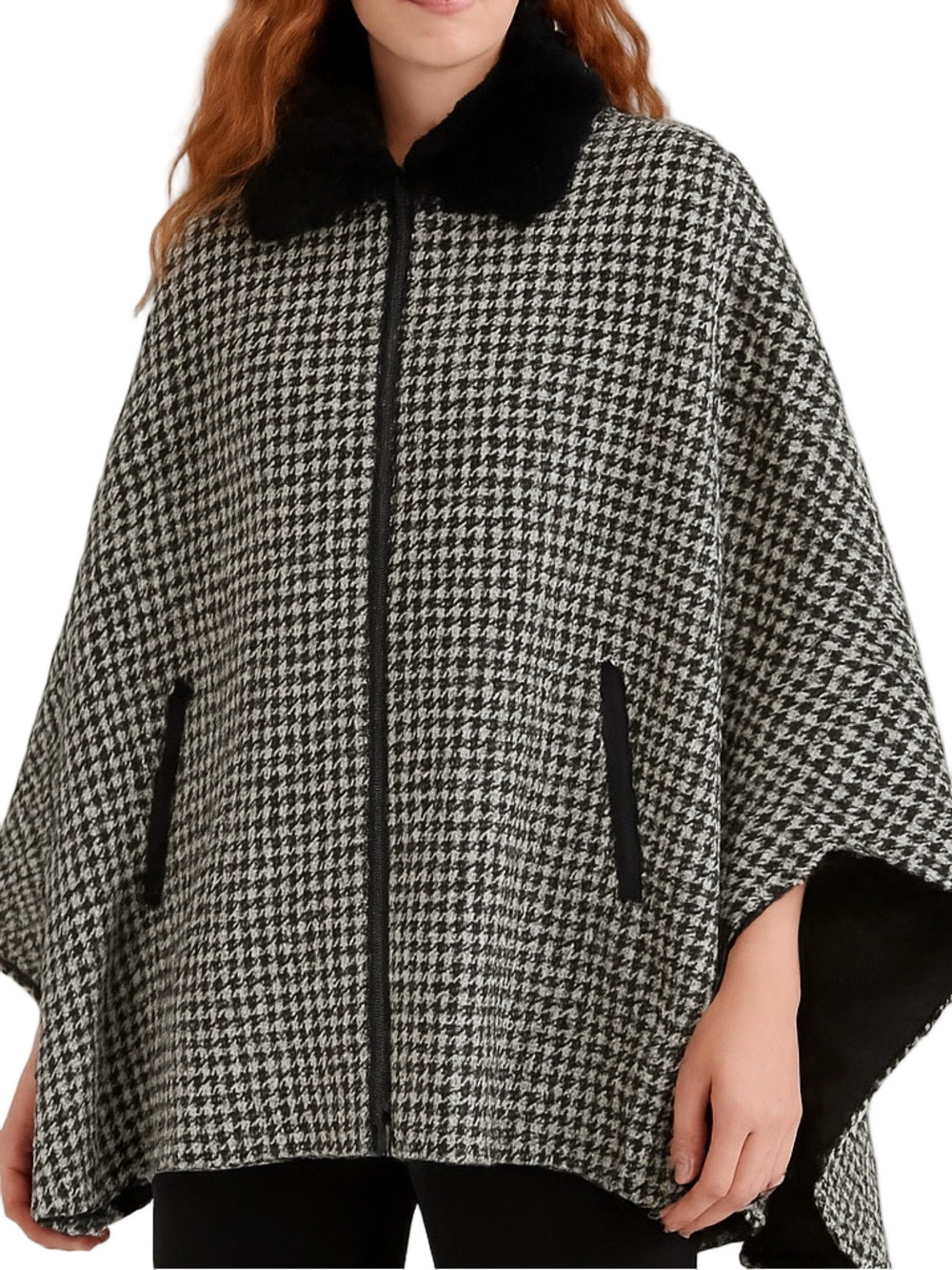20. WOMENS CHICO’S OSFM DETAIL CAPE JACKET
